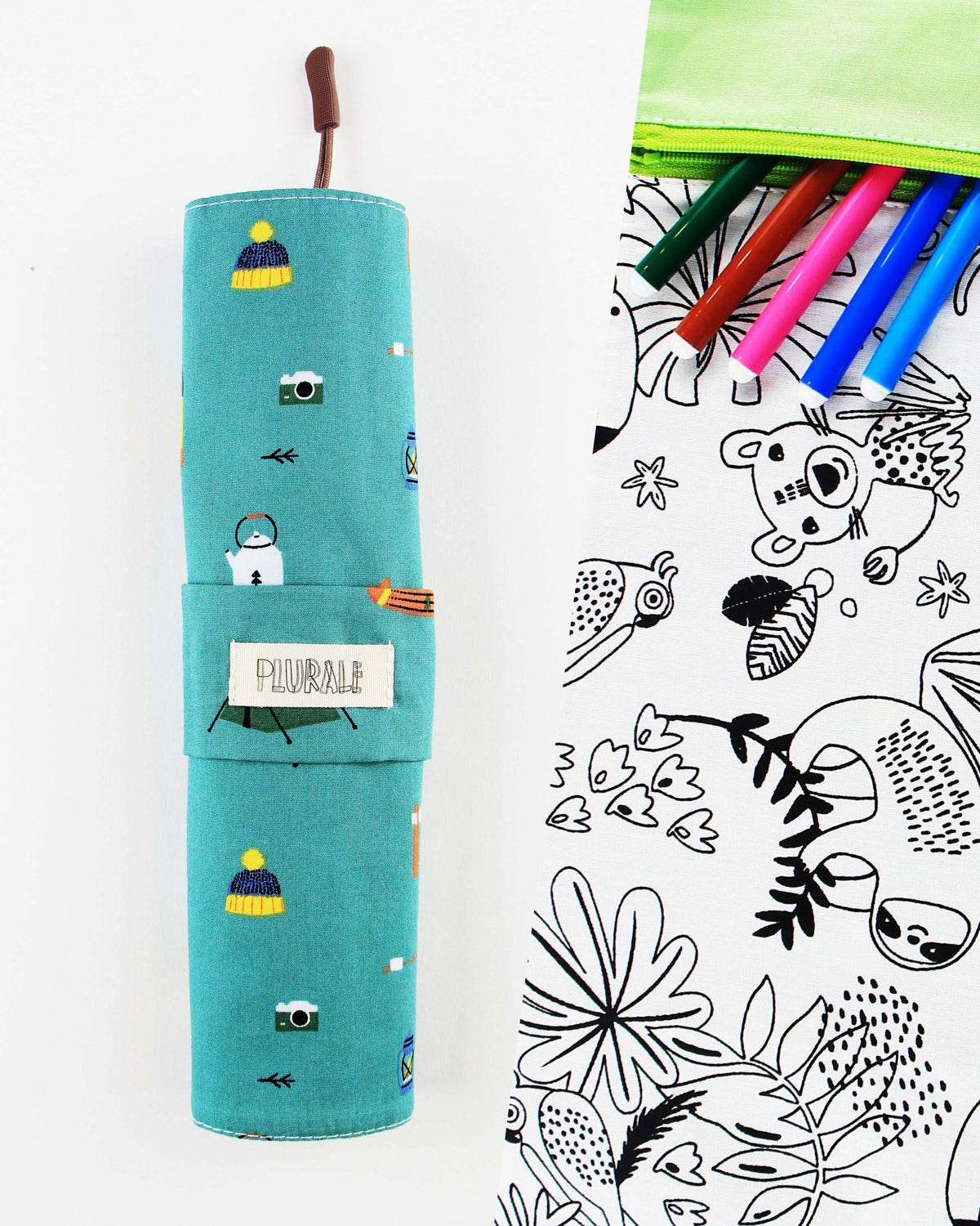Astuccio da colorare - Campeggio