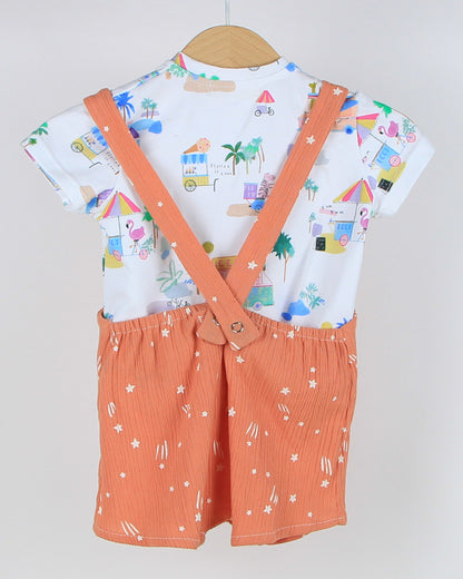Set mini salopette e T-shirt - Ice Cream