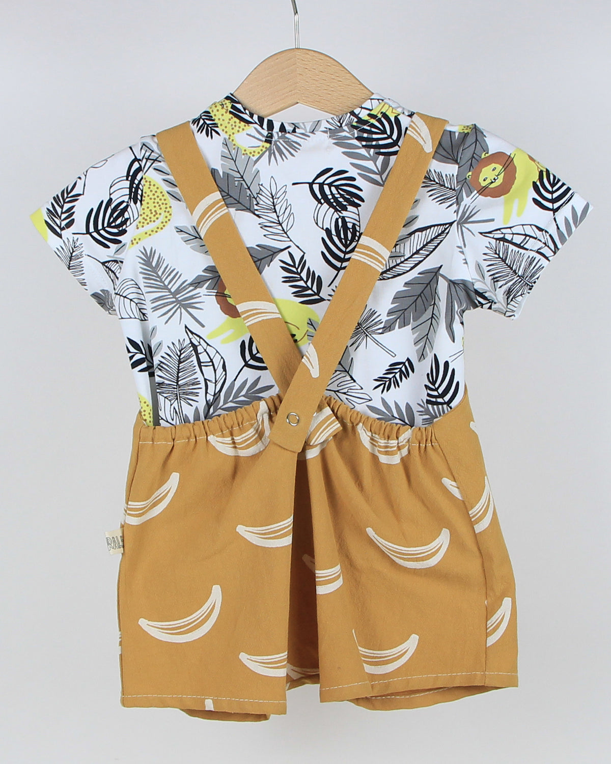 Set mini salopette e T-shirt - Giungla