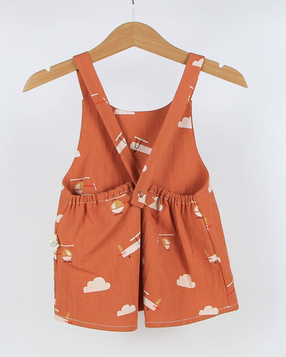 Set mini salopette e T-shirt - Si vola!