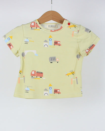 Set mini salopette e T-shirt - Si vola!