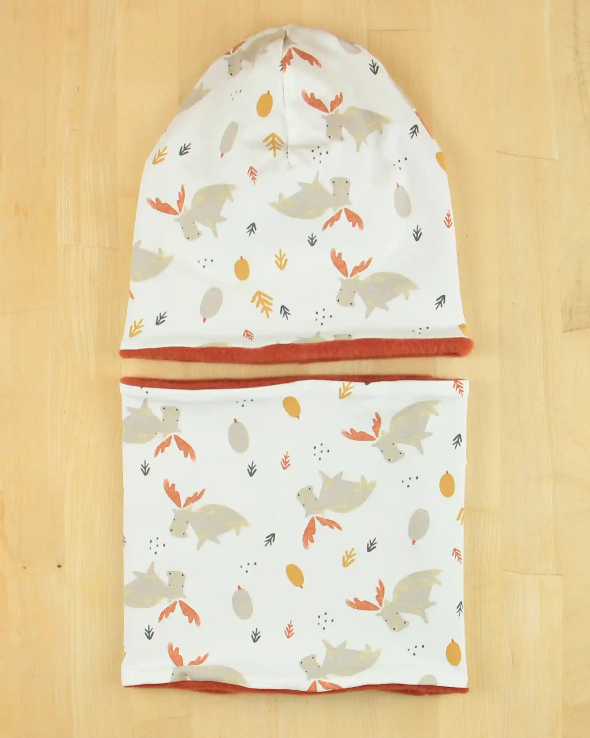Set cuffia e scaldacollo Autunno e Inverno - Renne felici